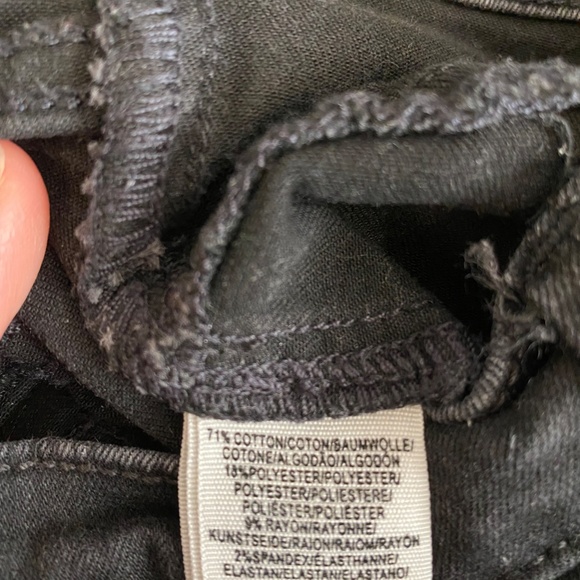 Free People Black Ripped Ankle Jeans Size 25 - Picture 8 of 10